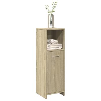 ARDEBO.de - Badezimmerschrank Sonoma-Eiche 30x30x95 cm Holzwerkstoff
