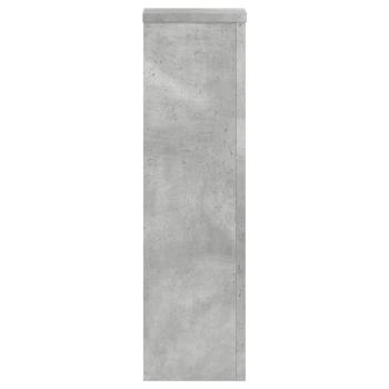 Pflanzenständer 2 Stk. Betongrau 17x17x60 cm Holzwerkstoff