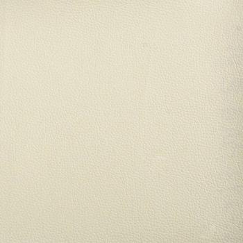 Chaiselongue mit Kissen Creme Kunstleder