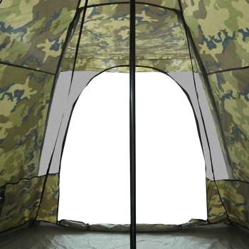 Tipi-Familienzelt 6 Personen Tarnmuster Wasserdicht