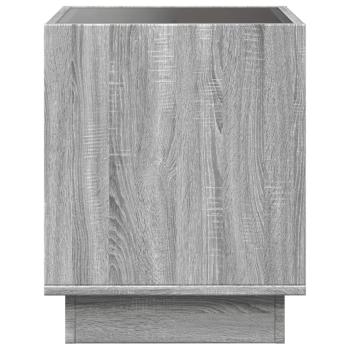Nachttisch mit Infinity-LED Grau Sonoma 40x40x50 cm