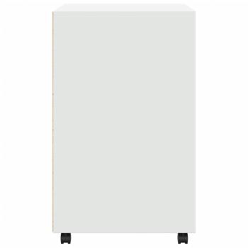 Rollschrank Weiß 60x48x81 cm Holzwerkstoff