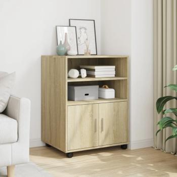 ARDEBO.de - Rollschrank Sonoma-Eiche 60x48x81 cm Holzwerkstoff