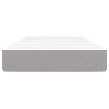 Taschenfederkernmatratze für Kinder Hellgrau 80x160 cm Stoff