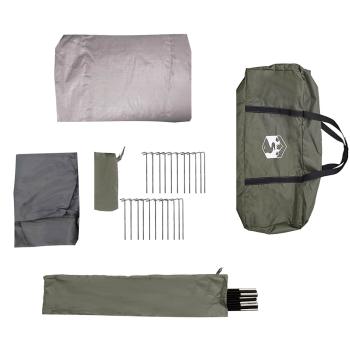 Tunnel-Familienzelt 6 Personen Olivgrün Wasserdicht