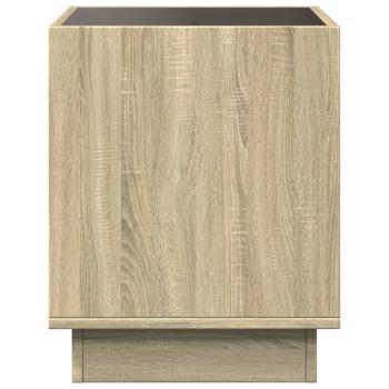 Couchtisch mit Infinity-LED Sonoma-Eiche 40x40x50 cm