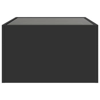 Couchtisch mit Infinity-LED Schwarz 70x50x30 cm