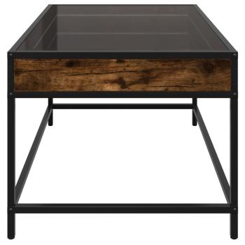 Couchtisch mit Infinity-LED Räuchereiche 70x50x41 cm