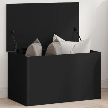 ARDEBO.de - Truhe Schwarz 60x35x35 cm Holzwerkstoff