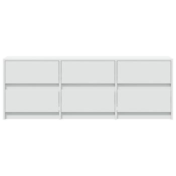 TV-Schrank mit LED-Beleuchtung Weiß 140x34x50 cm Holzwerkstoff
