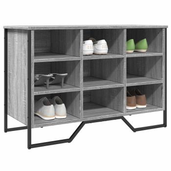 ARDEBO.de - Schuhregal Grau Sonoma 90x38x61,5 cm Holzwerkstoff