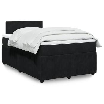 ARDEBO.de - Boxspringbett mit Matratze Schwarz 120x190 cm Samt