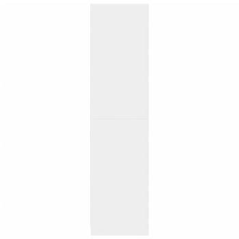 Kleiderschrank Weiß 80x50x200 cm Holzwerkstoff