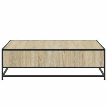 Couchtisch Sonoma-Eiche 100x100x30 cm Holzwerkstoff und Metall