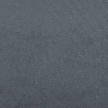 2-tlg. Sofagarnitur mit Kissen und Nackenrollen Dunkelgrau Samt