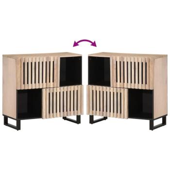 Sideboard 80x34x75 cm Massivholz Mango