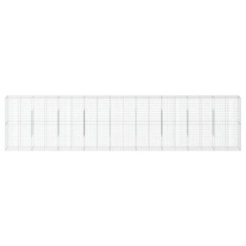 Gabione mit Deckel 900x50x200 cm Verzinktes Eisen