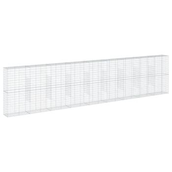 Gabione mit Deckel 900x50x200 cm Verzinktes Eisen