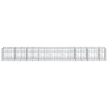 Gabione mit Deckel 850x100x100 cm Verzinktes Eisen