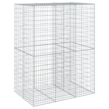 Gabione mit Deckel 150x100x200 cm Verzinktes Eisen