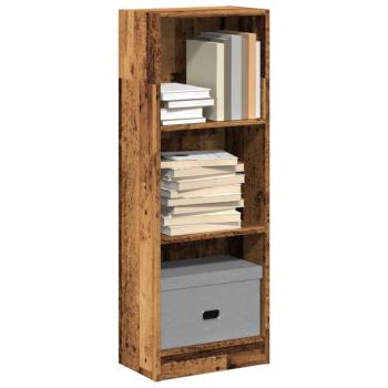 ARDEBO.de - Bücherregal Altholz-Optik 40x24x109 cm Holzwerkstoff