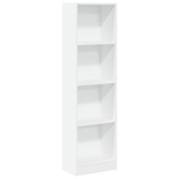 Bücherregal Weiß 40x24x143 cm Holzwerkstoff