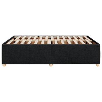 Bettgestell ohne Matratze Schwarz 140x200 cm Stoff