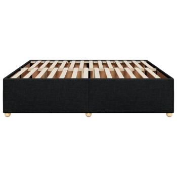 Bettgestell ohne Matratze Schwarz 180x200 cm Stoff