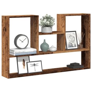 ARDEBO.de - Wandregal Altholz-Optik 99x15x60 cm Holzwerkstoff