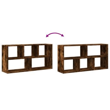 Wandregal Räuchereiche 100x25x50 cm Holzwerkstoff