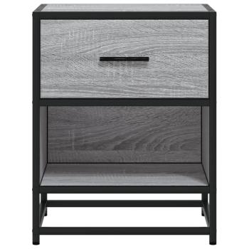 Nachttische 2 Stk. Grau Sonoma 40x31x50 cm Holzwerkstoff