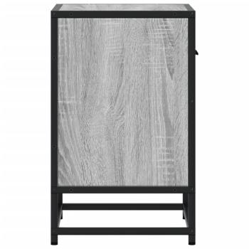 Nachttische 2 Stk. Grau Sonoma 40x31x50 cm Holzwerkstoff