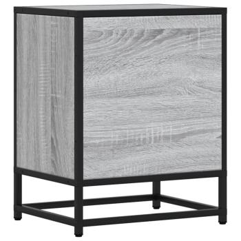 Nachttische 2 Stk. Grau Sonoma 40x31x50 cm Holzwerkstoff