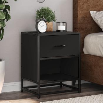 ARDEBO.de - Nachttische 2 Stk. Schwarz 40x31x50 cm Holzwerkstoff