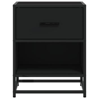 Nachttische 2 Stk. Schwarz 40x31x50 cm Holzwerkstoff
