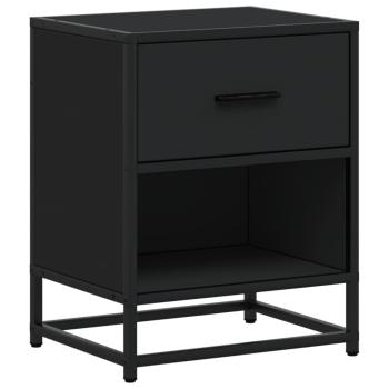 Nachttische 2 Stk. Schwarz 40x31x50 cm Holzwerkstoff