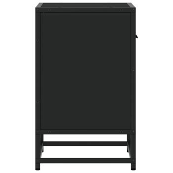 Nachttische 2 Stk. Schwarz 40x31x50 cm Holzwerkstoff