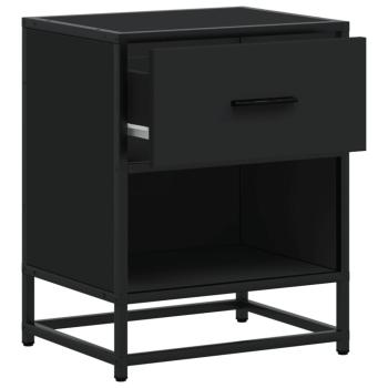 Nachttische 2 Stk. Schwarz 40x31x50 cm Holzwerkstoff