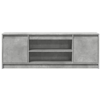 TV-Schrank mit LED-Beleuchtung Betongrau 139,5x34x50 cm
