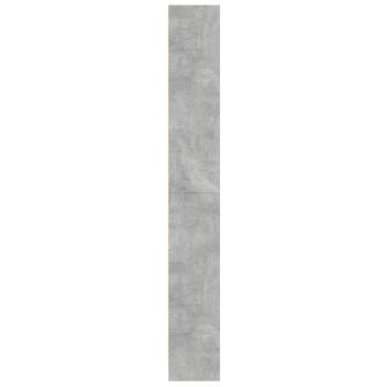 Bücherregal Betongrau 60x24x176 cm Holzwerkstoff