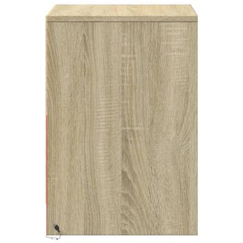 Nachttische mit LED-Leuchten 2 Stk. Sonoma Eiche Holzwerkstoff