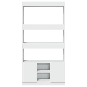 Highboard Weiß 92x33x180 cm Holzwerkstoff