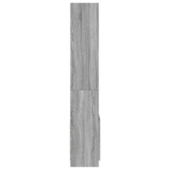 Highboard 63x33x180 cm Grau Sonoma Holzwerkstoff
