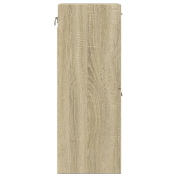 Badezimmerschrank Sonoma-Eiche 30x30x80 cm Holzwerkstoff