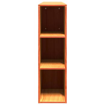 Kopfteil mit Stauraum Wachsbraun 200 cm Massivholz Kiefer
