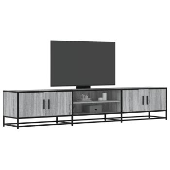 ARDEBO.de - TV-Schrank Grau Sonoma 210x35x41 cm Holzwerkstoff
