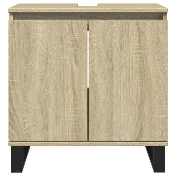 3-tlg. Badmöbel-Set Sonoma-Eiche Holzwerkstoff