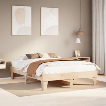 ARDEBO.de - Massivholzbett ohne Matratze 140x190 cm Kiefernholz