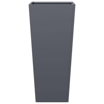 Pflanzkübel 2 Stk. Anthrazit 35x35x75 cm Stahl