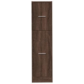 Apothekerschrank Braun Eichen-Optik 30x41x118 cm Holzwerkstoff